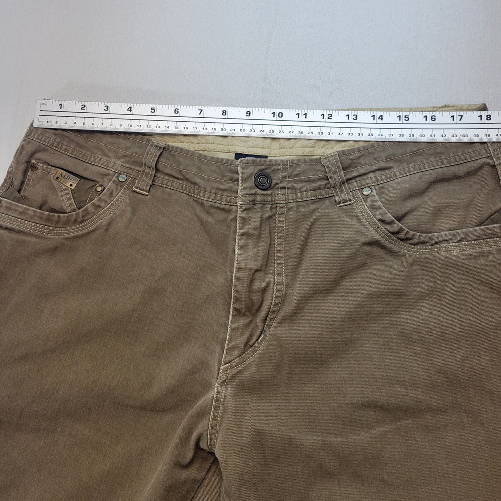Kuhl Rydr Pants Mens 38x30 Brown Canvas Outdoor Hiking Workwear - Picture 8 of 11